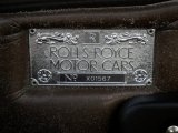 1999 Rolls-Royce Silver Seraph  Info Tag