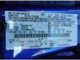2013 Focus Color Code for Performance Blue - Color Code: L1