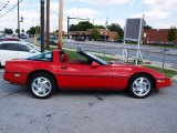 1990 Bright Red Chevrolet Corvette Coupe #70748792