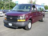2005 Berry Red Metallic Chevrolet Express 3500 15 Passenger Van #70748723