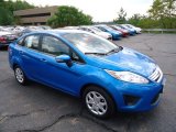 2013 Blue Candy Ford Fiesta SE Sedan #70818410