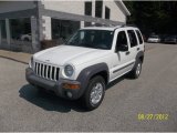 Stone White Jeep Liberty in 2004