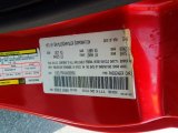 2006 Sebring Color Code for Inferno Red Crystal Pearl - Color Code: PRH