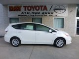 2012 Blizzard White Pearl Toyota Prius v Two Hybrid #70818322