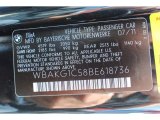 2011 BMW 3 Series 335is Coupe Info Tag