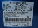 2013 F150 Color Code for Blue Flame Metallic - Color Code: SZ