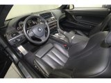 2012 BMW 6 Series 650i Coupe Black Nappa Leather Interior
