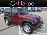 2008 Red Rock Crystal Pearl Jeep Wrangler X 4x4 #70818147
