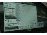 2013 Toyota Tacoma Regular Cab 4x4 Window Sticker