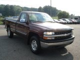 2000 Dark Carmine Red Metallic Chevrolet Silverado 1500 LS Regular Cab 4x4 #70818513