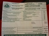 2005 Lotus Elise  Window Sticker