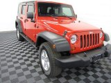 2008 Flame Red Jeep Wrangler Unlimited X 4x4 #70925913