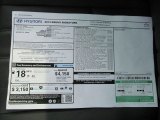 2013 Hyundai Equus Signature Window Sticker