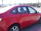 2008 Vermillion Red Ford Focus SES Sedan #7060044