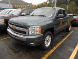 2010 Blue Granite Metallic Chevrolet Silverado 1500 LT Extended Cab 4x4 #70963114