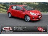 2012 Absolutely Red Toyota Prius c Hybrid Two #70963027