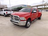 2012 Flame Red Dodge Ram 3500 HD Laramie Mega Cab 4x4 #70963513