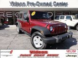 2008 Red Rock Crystal Pearl Jeep Wrangler Unlimited X 4x4 #71010502