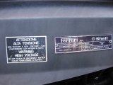1999 Ferrari 355 F1 Spider Info Tag