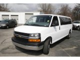 2008 Summit White Chevrolet Express EXT LS 3500 Passenger Van #7068775