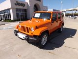 2013 Crush Orange Jeep Wrangler Unlimited Sahara 4x4 #71010161
