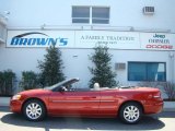 2004 Inferno Red Pearl Chrysler Sebring Limited Convertible #7058419