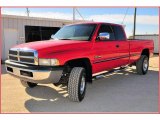 1997 Flame Red Dodge Ram 2500 Laramie Extended Cab #7067117