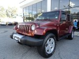 2008 Red Rock Crystal Pearl Jeep Wrangler Unlimited Sahara 4x4 #71010308