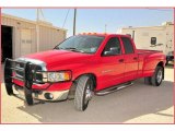 2003 Flame Red Dodge Ram 3500 SLT Quad Cab Dually #7067118