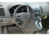2012 Nissan Sentra 2.0 S Beige Interior