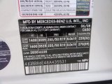 2008 ML Color Code for Arctic White - Color Code: 650