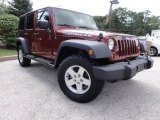 2010 Red Rock Crystal Pearl Jeep Wrangler Unlimited Rubicon 4x4 #71063404