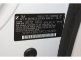 2012 BMW 7 Series 750Li Sedan Info Tag