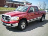 2006 Inferno Red Crystal Pearl Dodge Ram 1500 SLT Quad Cab 4x4 #7059751