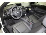 2013 BMW 1 Series 128i Convertible Black Interior
