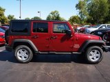 2013 Deep Cherry Red Crystal Pearl Jeep Wrangler Unlimited Sport S 4x4 #71063305