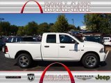 2012 Bright White Dodge Ram 1500 Express Quad Cab 4x4 #71062500