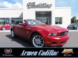 2010 Red Candy Metallic Ford Mustang V6 Premium Convertible #71062424