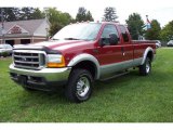 2001 Toreador Red Metallic Ford F250 Super Duty XLT SuperCab 4x4 #71132778