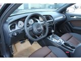 2013 Audi S4 3.0T quattro Sedan Black/Chestnut Brown Interior