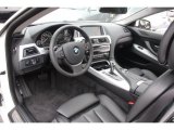 2012 BMW 6 Series 650i Coupe Black Nappa Leather Interior