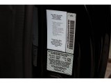 2005 Aston Martin Vanquish S Info Tag