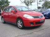 2008 Red Alert Nissan Versa 1.8 S Hatchback #71131982