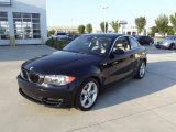 2009 Jet Black BMW 1 Series 128i Coupe #71132306