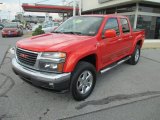 Fire Red GMC Canyon in 2010