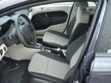 2013 Ford Fiesta S Sedan Charcoal Black/Light Stone Interior
