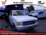 1990 Oxford White Ford F350 XL Regular Cab Chassis Dump Truck #71194206