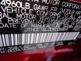 2013 GS Color Code for Riviera Red - Color Code: 3S8