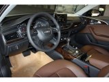 2013 Audi A6 3.0T quattro Sedan Nougat Brown Interior