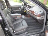 2006 BMW 7 Series 760i Sedan Black Nasca Leather Interior